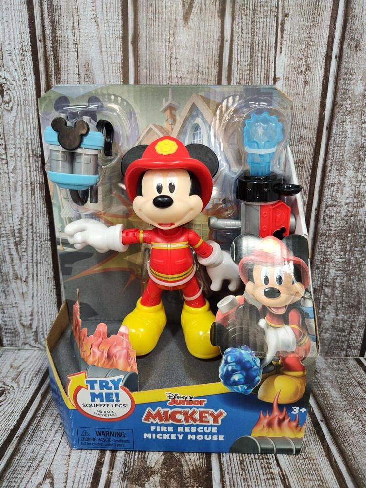 Disney Junior Mickey Fire Rescue Action Mickey Mouse Fire Fighter New In Box